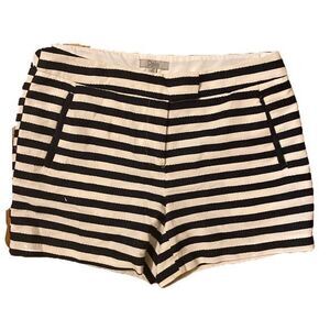 Dahlia Striped Short -6 navy /white , cotton polyester